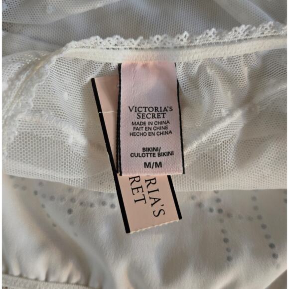 Victoria's Secret Bridal Better Half White Wedding Bikini Panties sz S New - Picture 5 of 5